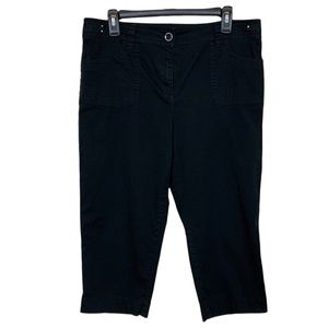 Chico’s Black Stretch Capri Pants Size 2/Large/12